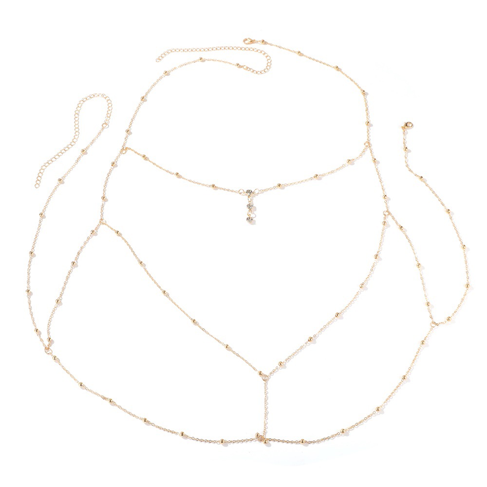 Women'S Fashion Harness - Цепочка на грудь женская, из нержавеющей
