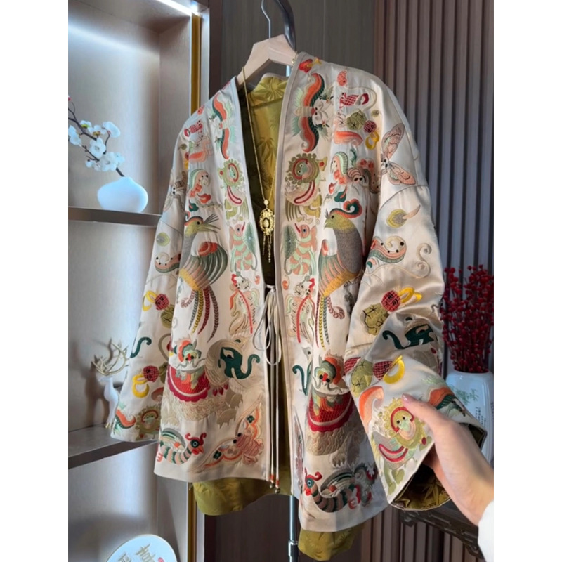 Women'S Fashion Jackets - Новый кардиган-кимоно в китайском стиле, женский