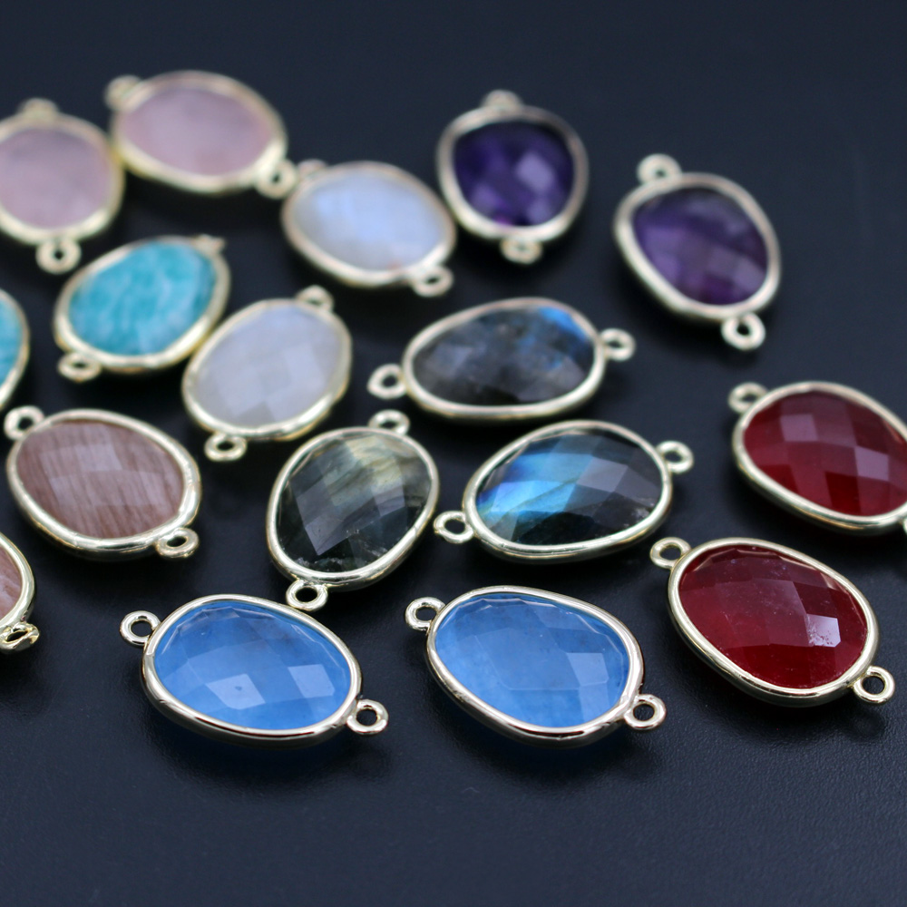 Women'S Fashion Earrings - 10 шт. модные граненые соединители из