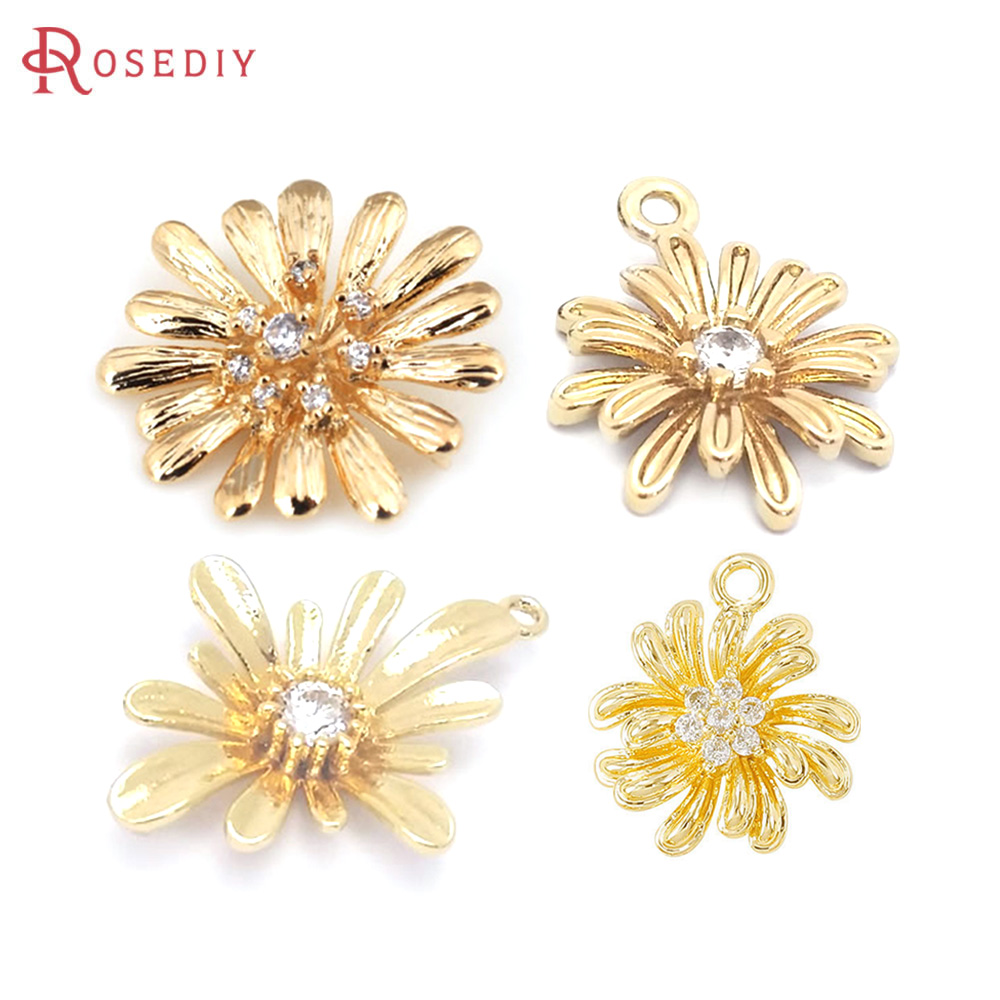Women'S Fashion Earrings - Подвески-шармы из латуни под 18-каратное золото