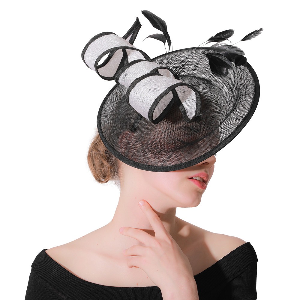 Women'S Fashion Kentucky Derby - Черная шляпа-чародей Кентукки Дерби для женщин,