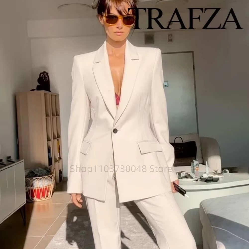 Women'S Fashion Jersey - Модный офисный женский костюм: пиджак и