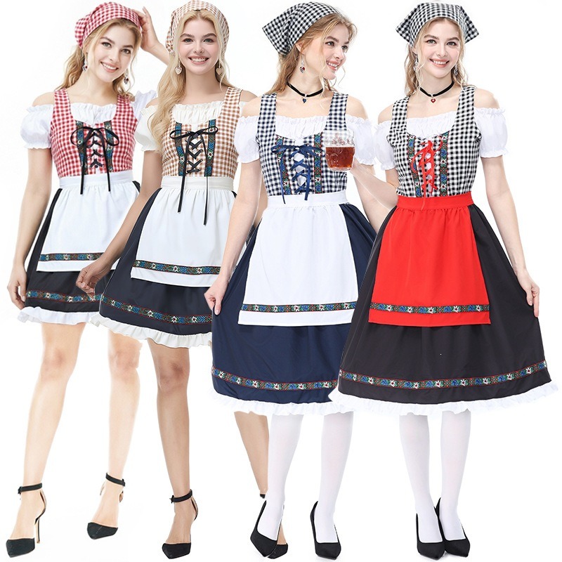 Off Shoulder Top - Немецкий баварский костюм Dirndl для женщин,
