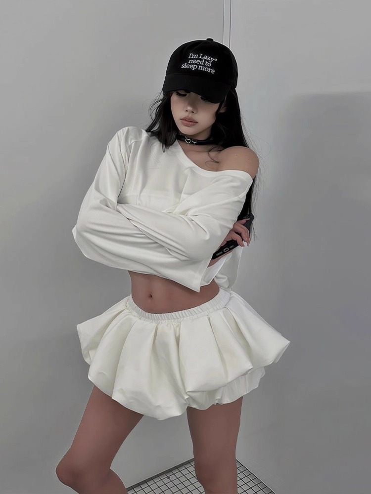 Модный дизайн Harajuku 2022, п – обзор и цена Asymmetric Top Women
