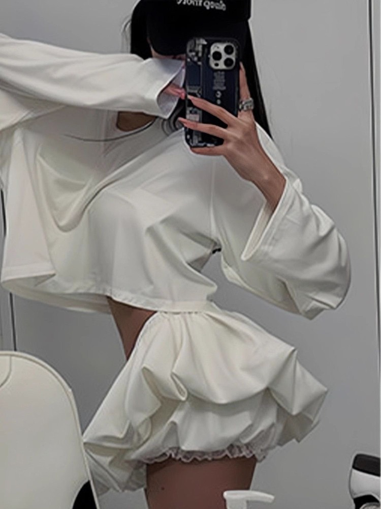 Модный дизайн Harajuku 2022, п – обзор и цена Asymmetric Top Women