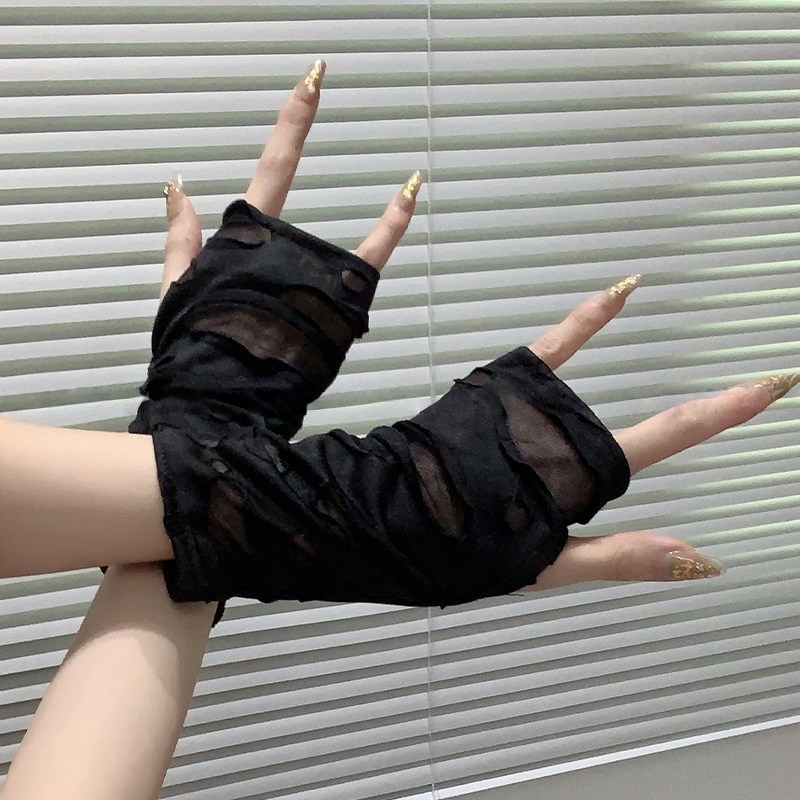 Модные рваные сетчатые рукава- – обзор и цена Women Fashion Gloves