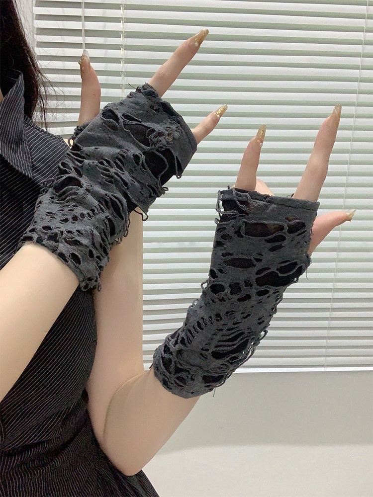 Модные рваные сетчатые рукава- – обзор и цена Women Fashion Gloves