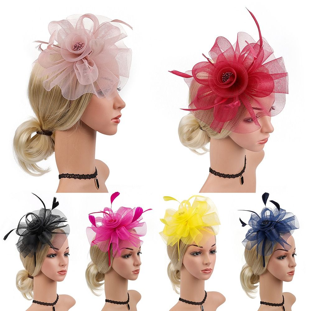 Женская вуалетка с перьями и л – обзор и цена Women'S Fashion Kentucky Derby