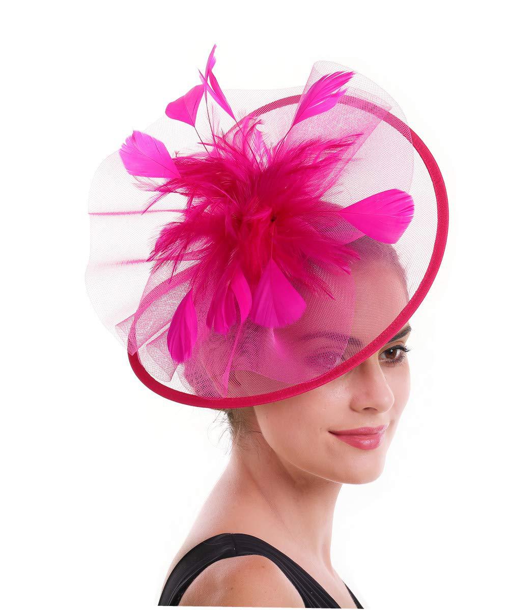 Женская шляпка-вуалетка с перь – обзор и цена Women'S Fashion Kentucky Derby
