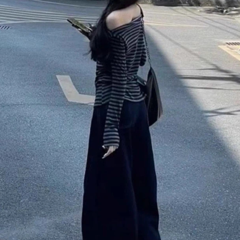 Женская винтажная полосатая бл – обзор и цена Off Shoulder Top