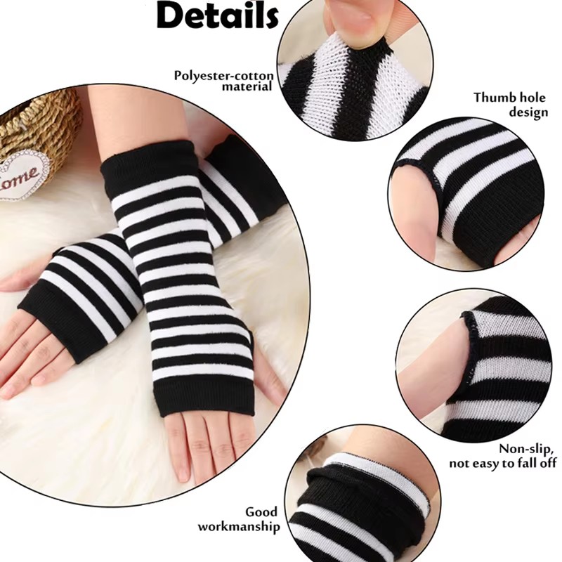 Женские вязаные нарукавники Y2 – обзор и цена Women Fashion Gloves