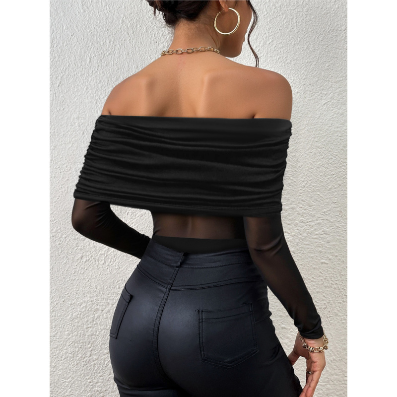 Весенне-осенняя облегающая фут – обзор и цена Off Shoulder Top
