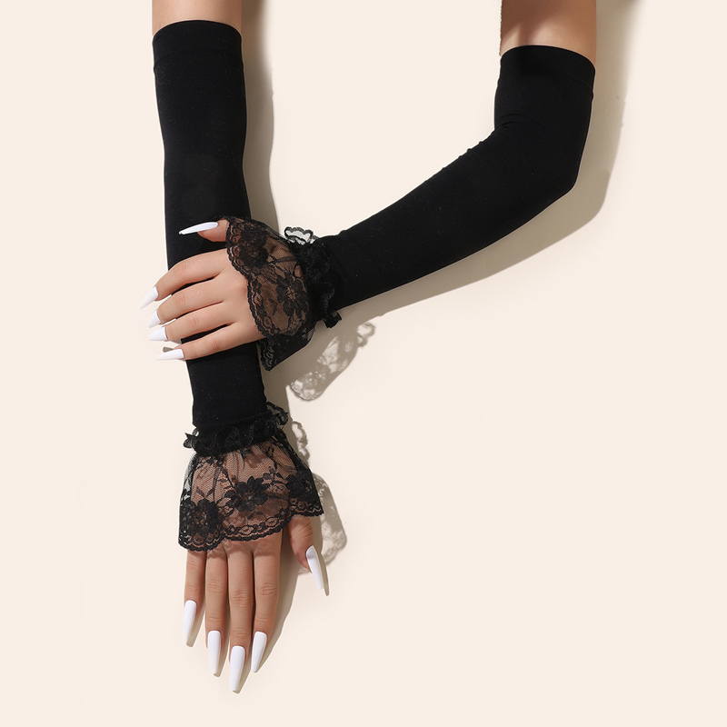 Модные длинные кружевные рукав – обзор и цена Women Fashion Gloves